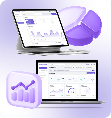 DigitalMedium Digital Marketing Dashboard UX Case Study Image